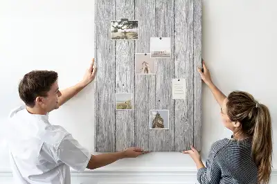 Raw wooden cork note board
