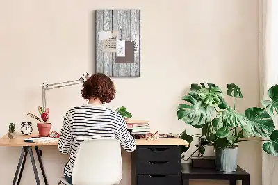 Raw wooden cork note board