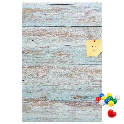 Light pastel cork memo board