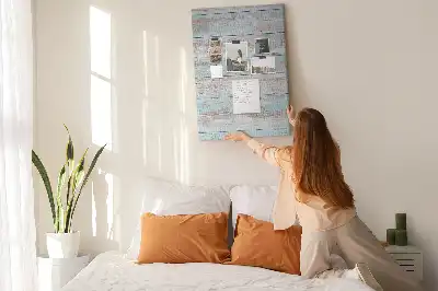 Light pastel cork memo board