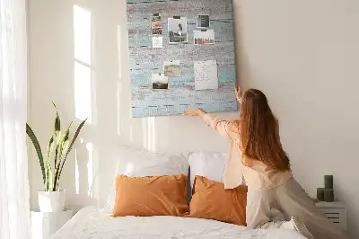 Light pastel cork memo board