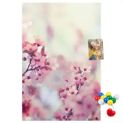 Spring Flowers Cork Note Board