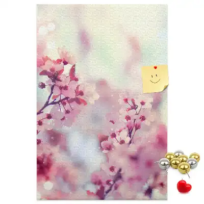 Spring Flowers Cork Note Board