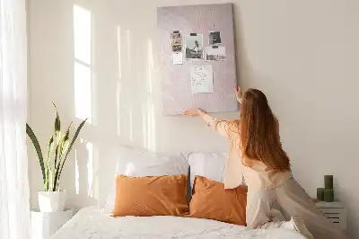 Red roses floral cork memo board