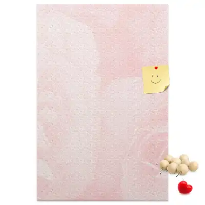 Red roses floral cork memo board