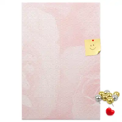 Red roses floral cork memo board