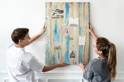 Cork Note Board with Wood Frame