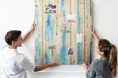 Cork Note Board Wood with history