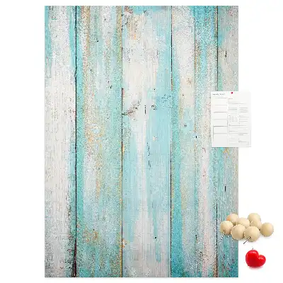 Wall cork memo board Aged retro wood