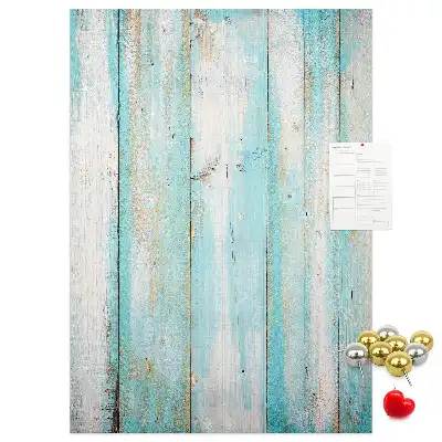 Wall cork memo board Aged retro wood