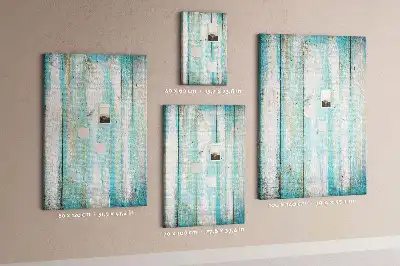Aged retro wood wall cork memo board