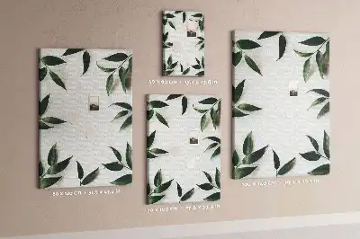 Green leaf finial cork pin board