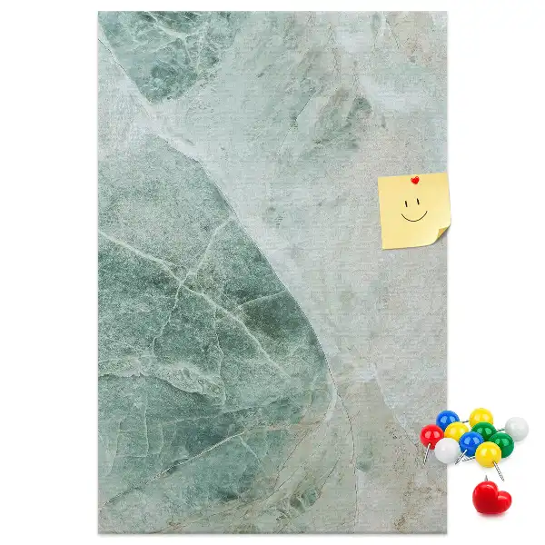 Wall cork memo board Marble block