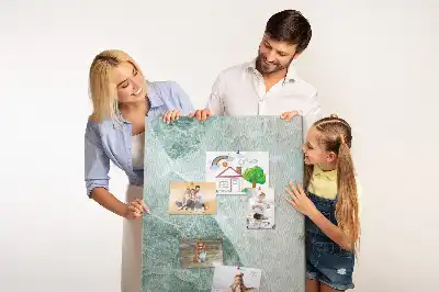 Wall cork memo board Marble block