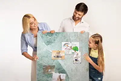 Wall cork memo board Marble block