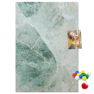 Wall cork memo board Marble block