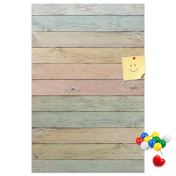 Pastel cork pin board
