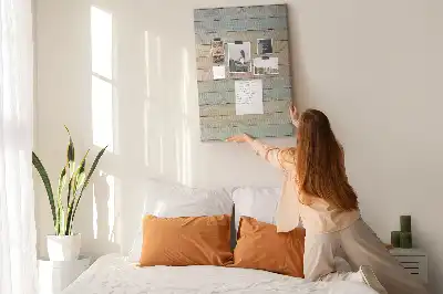 Pastel cork pin board