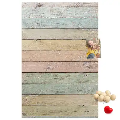 Pastel cork pin board