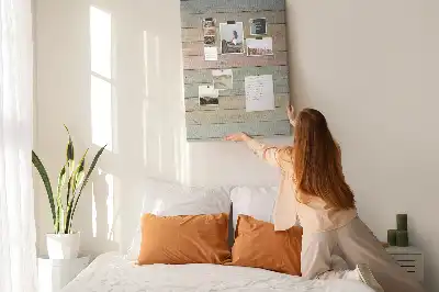 Pastel cork pin board