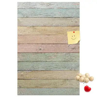 Pastel cork pin board