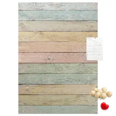 Pastel cork pin board