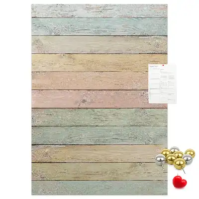 Pastel cork pin board