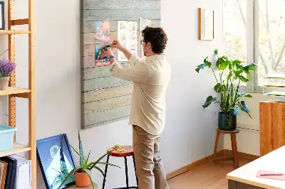 Pastel cork pin board