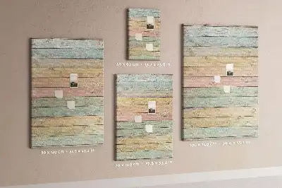 Pastel cork pin board