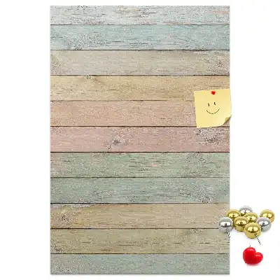 Pastel cork pin board