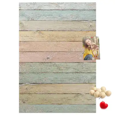 Pastel cork pin board