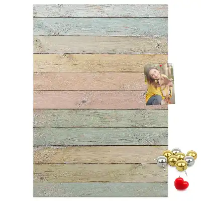 Pastel cork pin board