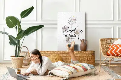 Wall cork memo board Step into the unknown