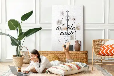 Wall cork memo board Step into the unknown