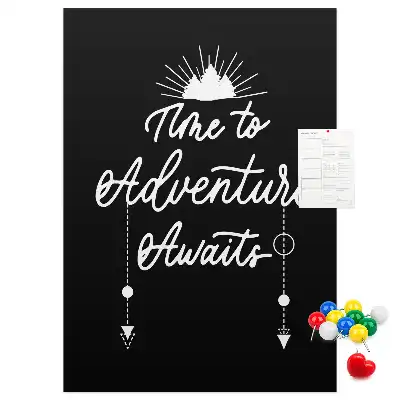 Adventure Awaits Cork Pin Board