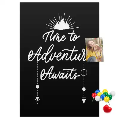 Adventure Awaits Cork Pin Board