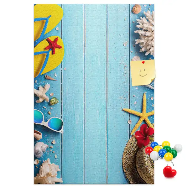 Natural cork wall memo board
