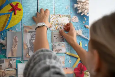 Natural cork wall memo board