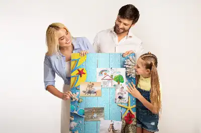Natural cork wall memo board