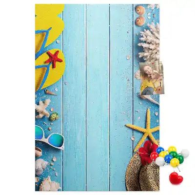 Natural cork wall memo board