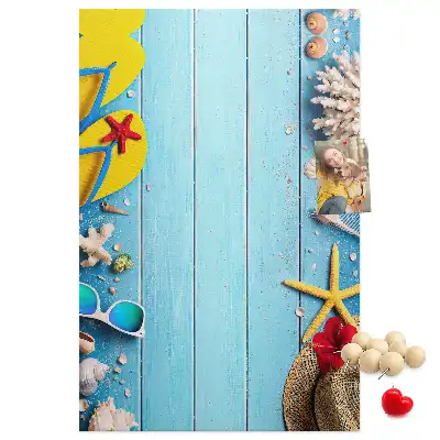 Natural cork wall memo board