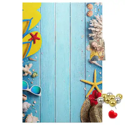 Natural cork wall memo board