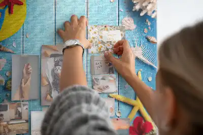 Natural cork wall memo board