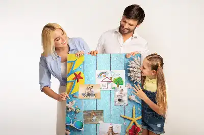 Natural cork wall memo board
