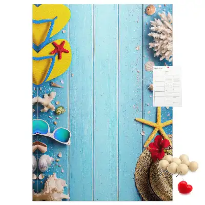 Natural cork wall memo board