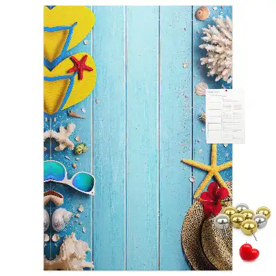 Natural cork wall memo board