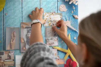 Natural cork wall memo board