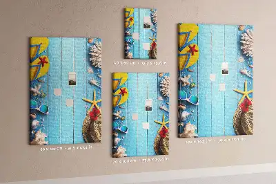 Natural cork wall memo board