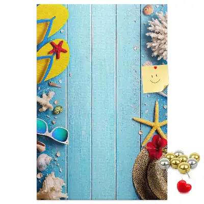 Natural cork wall memo board