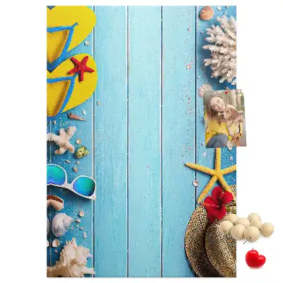 Natural cork wall memo board